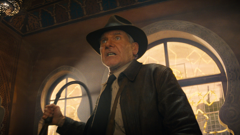 Indiana Jones about to use whip