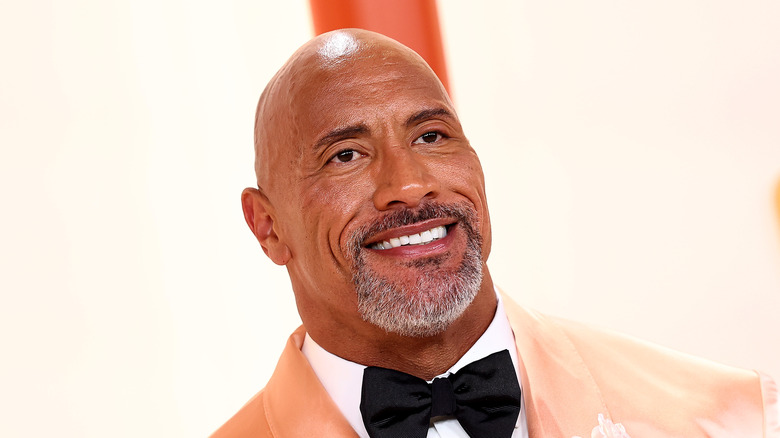 Dwayne Johnson smiling