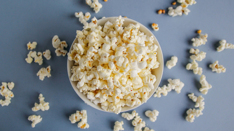 Popcorn bucket viewed from above