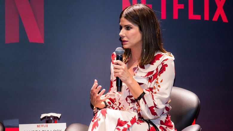 Sandra Bullock speaks at event 