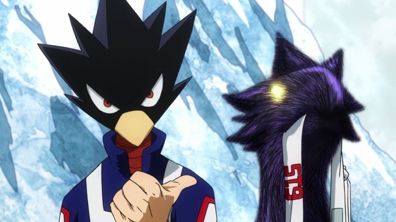 Fumikage Tokoyami pointing