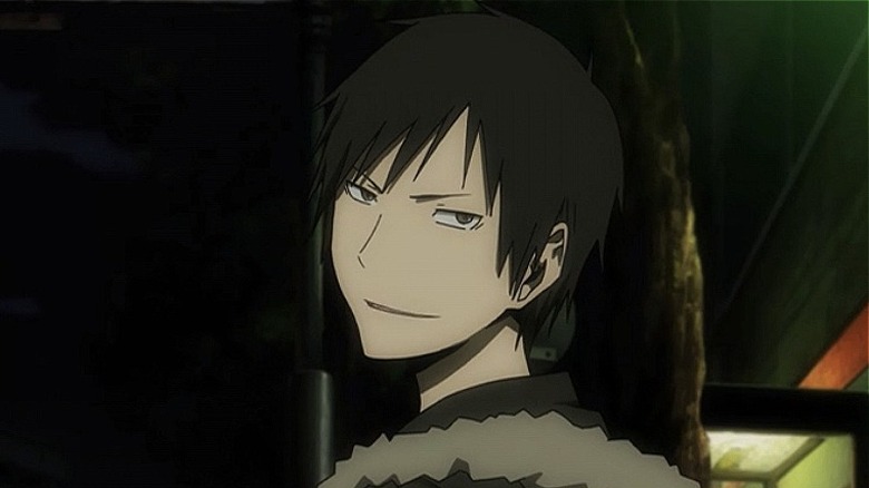 Izaya looking over his shoulder