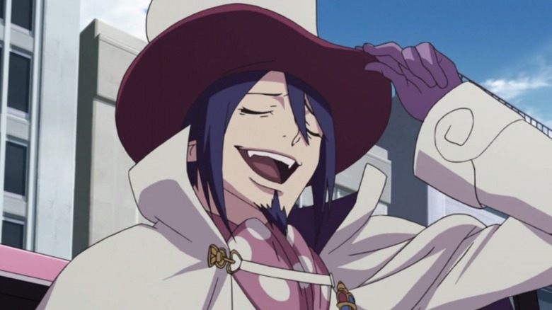 Mephisto tilting his hat