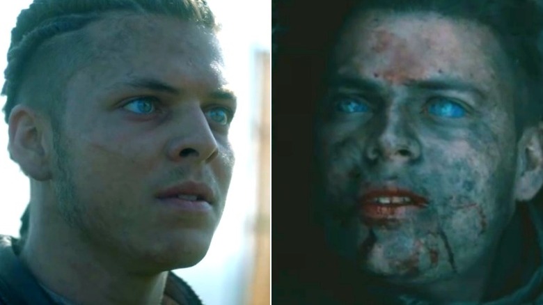 Side by side Ivar blue and bluer eyes