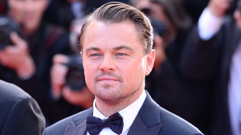 Leonardo DiCaprio wearing tuxedo