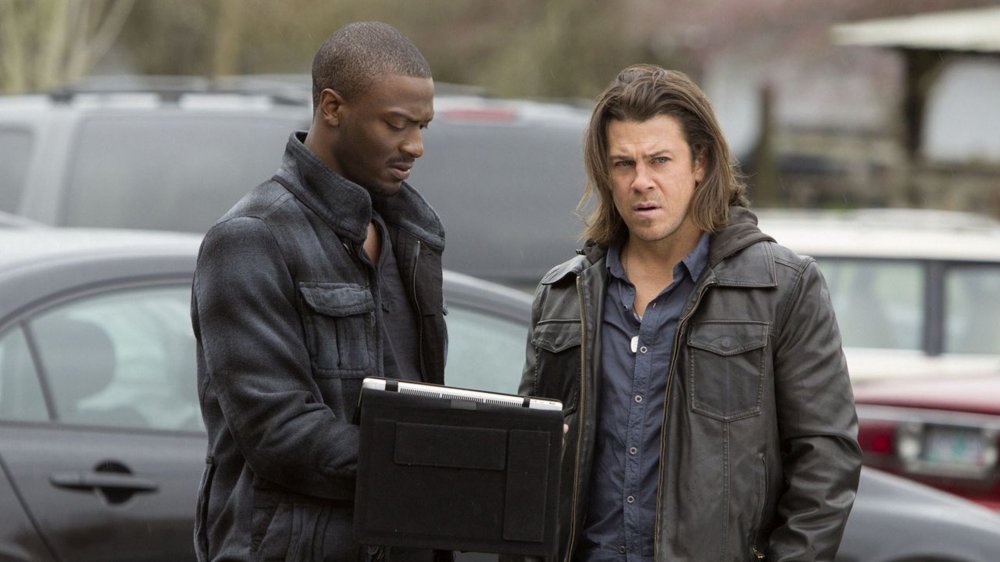 Aldis Hodge and Christian Kane in Leverage