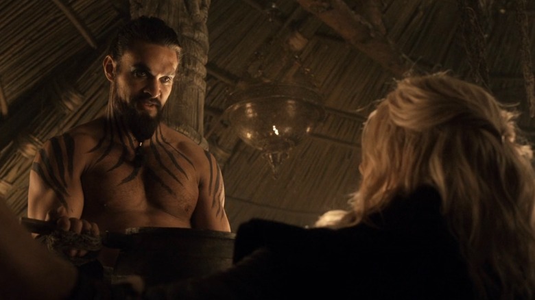 Khal Drogo with a bucket