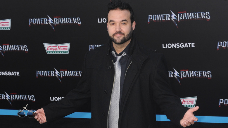 Austin St. John posing at Power Rangers premiere 