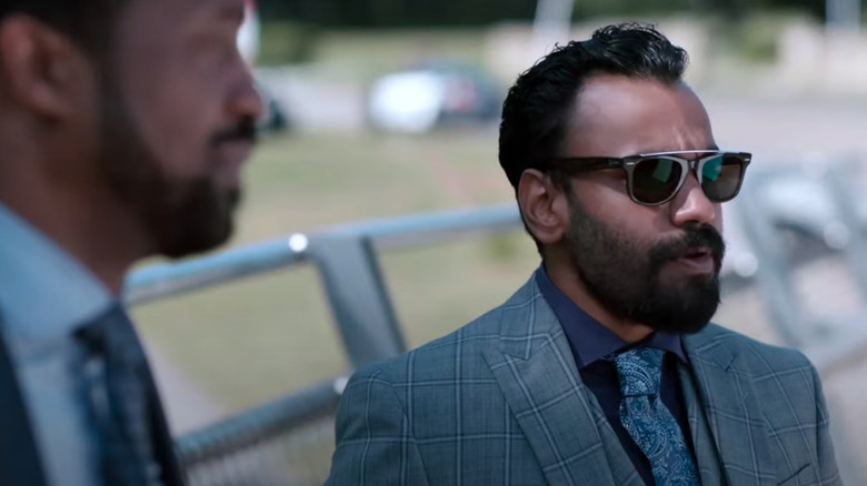 Detective Abed wearing cool sunglasses