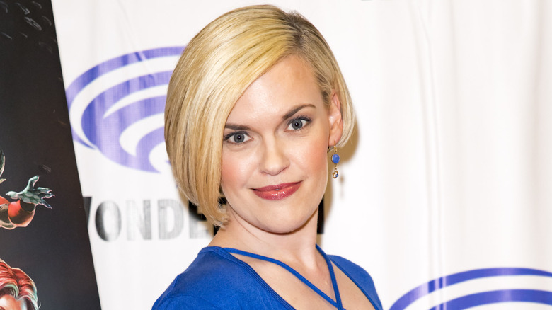 Kari Wahlgren smiling at event