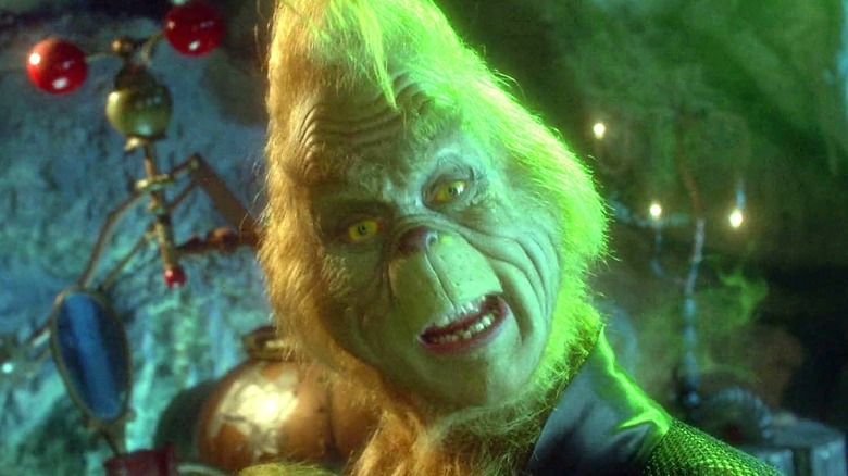 The Grinch smiling