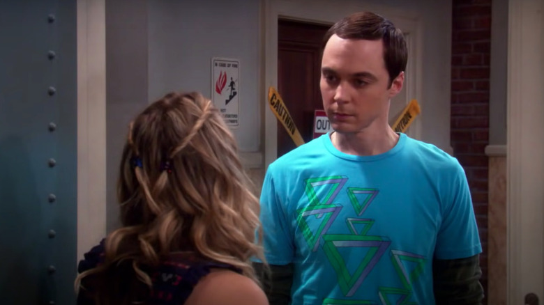 Sheldon chats with Penny