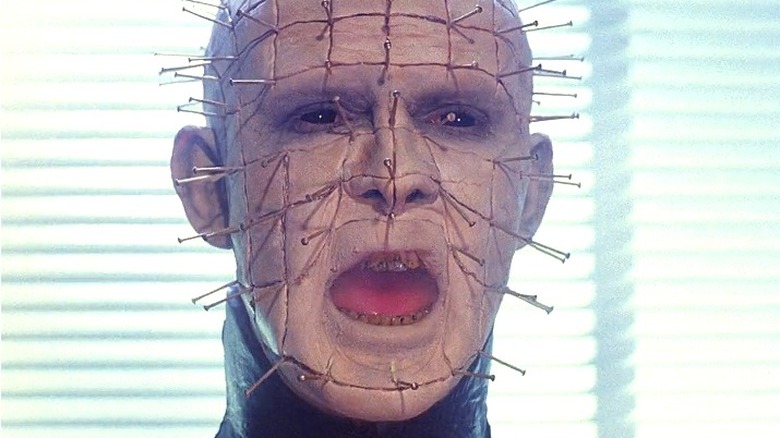 Pinhead with open mouth