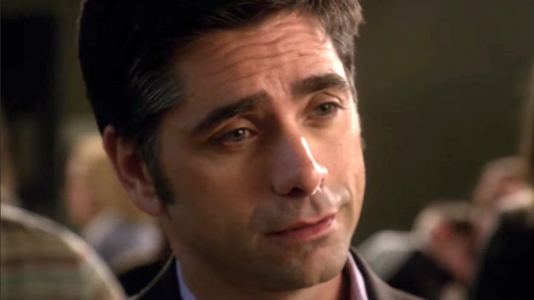 Stamos looking smug on SVU