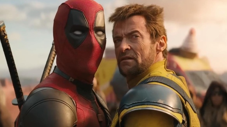 Deadpool and Wolverine looking confused