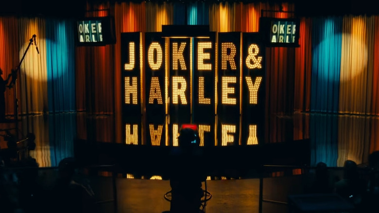 Joker and Harley TV marquee