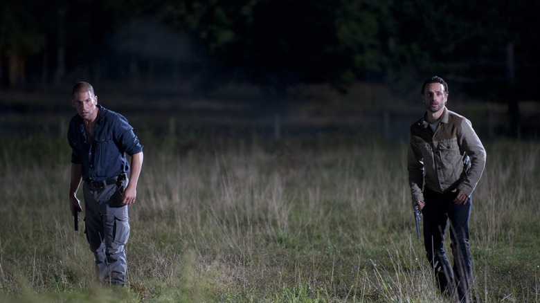 Shane and Rick in The Walking Dead