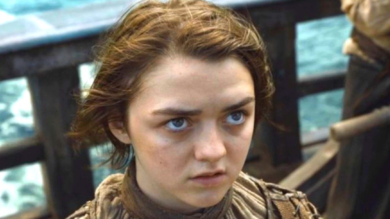 Arya Stark is on a boat