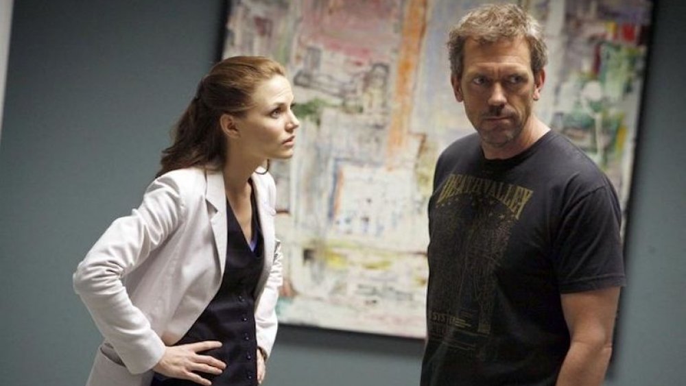 Jennifer Morrison and Hugh Laurie on House