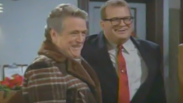 George and Drew Carey smiling