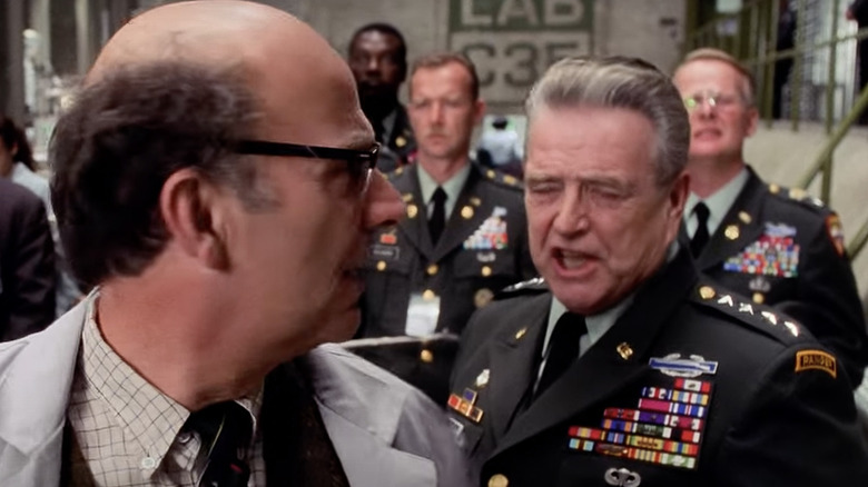 General Slocum visiting OSCORP