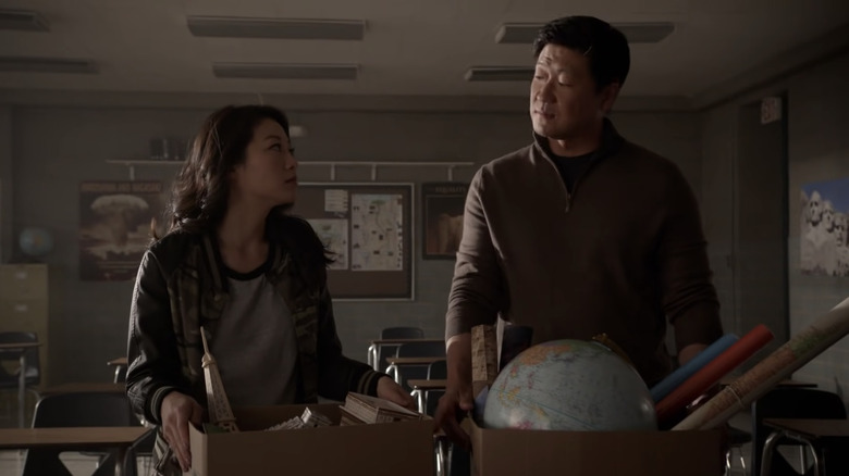 Arden Cho in Teen Wolf, dropping off classroom supplies