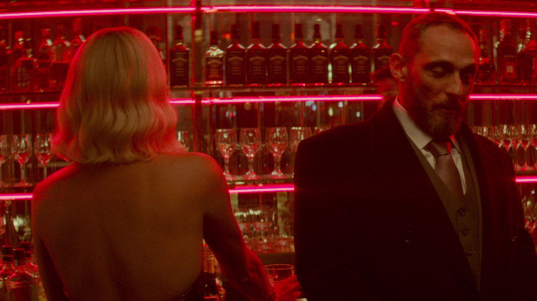 Roland Møller and Charlize Theron in Atomic Blonde