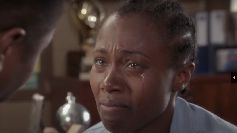 DeWanda Wise crying