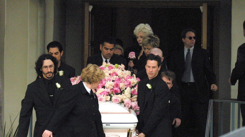 Keanu Reeves pallbearer at funeral