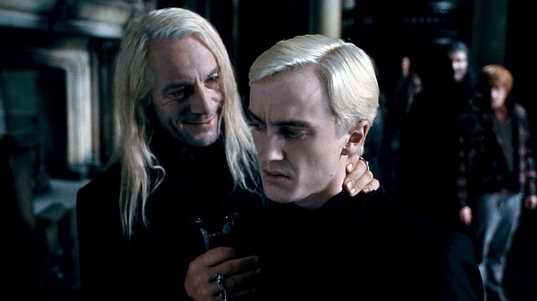 Malfoy Manor scene Lucius Draco