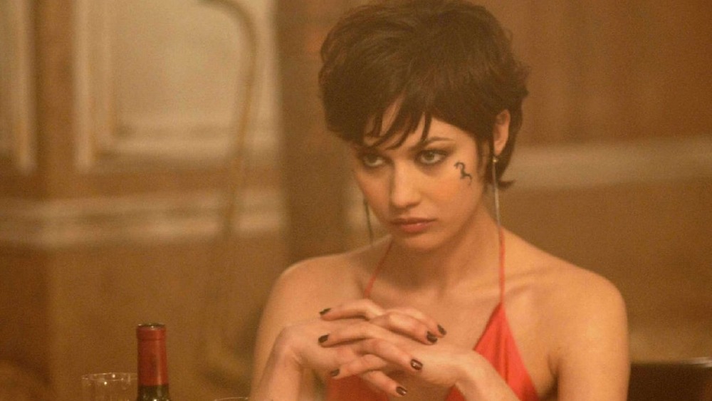 Olga Kurylenko face tattoo