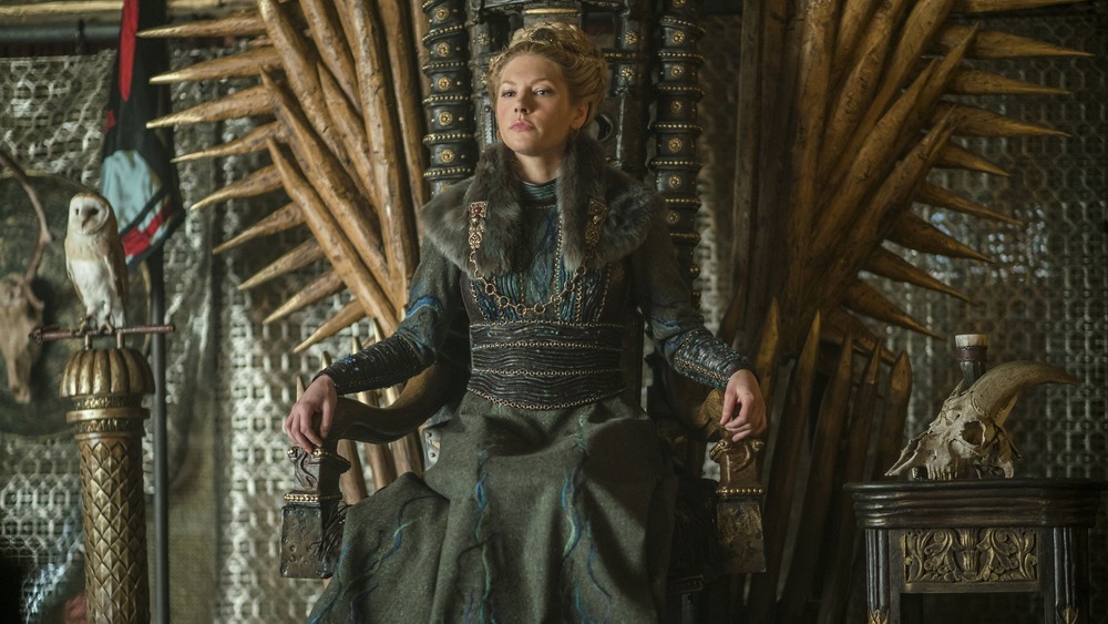 Queen Lagertha on throne