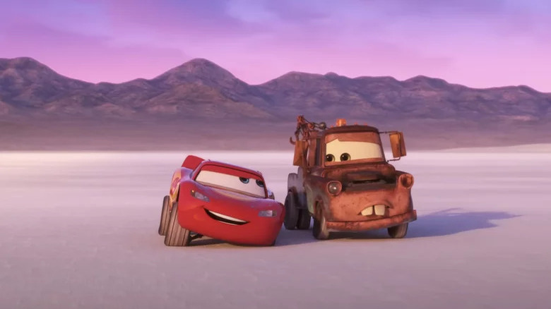 Lightning McQueen Mater Cars on the Road desert