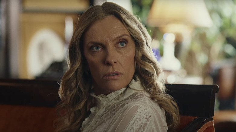 Toni Collette confused in Knives Out