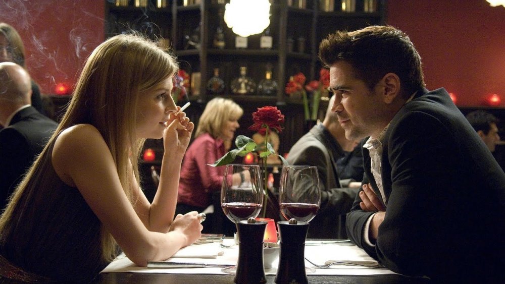 Clémence Poésy and Colin Farrell in In Bruges