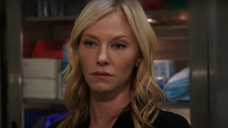 Amanda Rollins looking serious