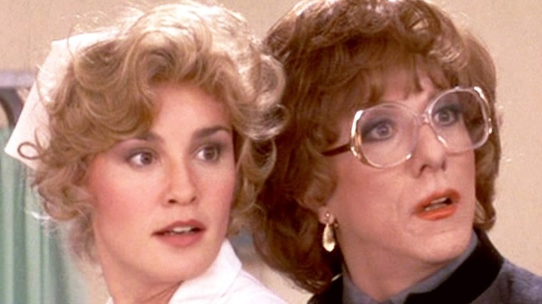 Jessica Lange looking back in Tootsie