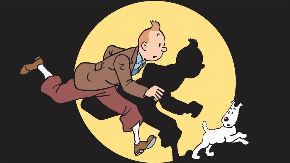 Tintin and Snowy in The Adventures of Tintin