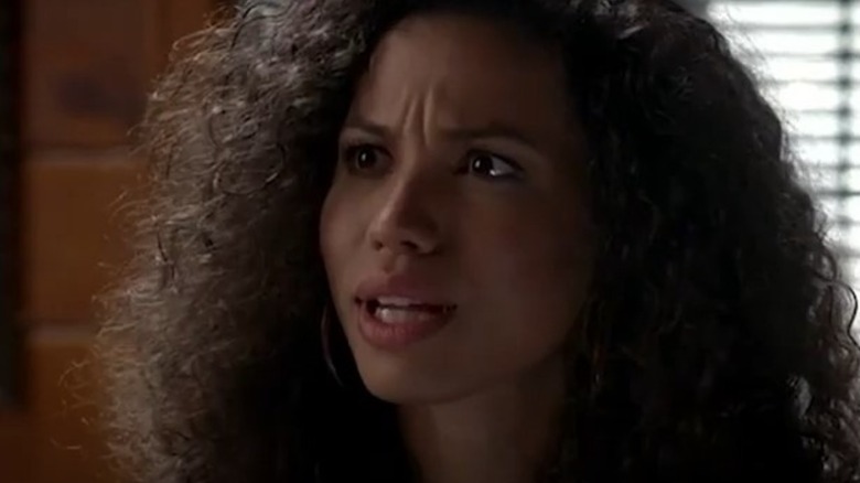 Jurnee Smollett looking confused