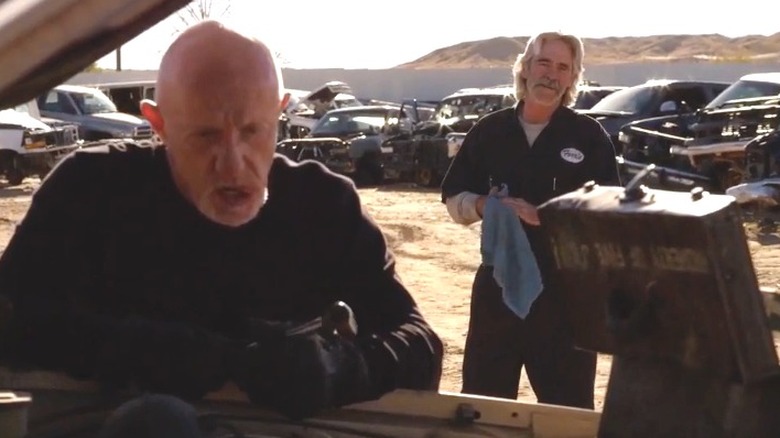 Jonathan Banks and Forrie J Smith junkyard