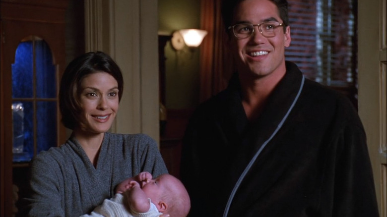 Lois Lane and Clark Kent smiling