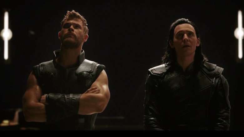 Chris Hemsworth and Tom Hiddleston in Thor: Ragnarok