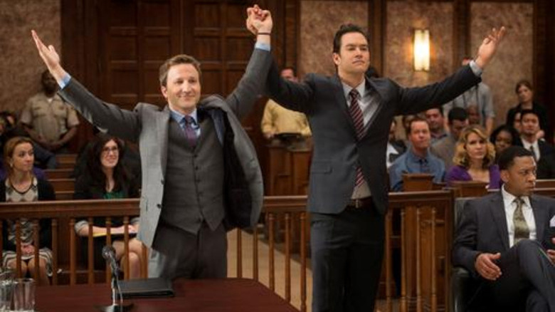 Franklin Bash courtroom scene victory