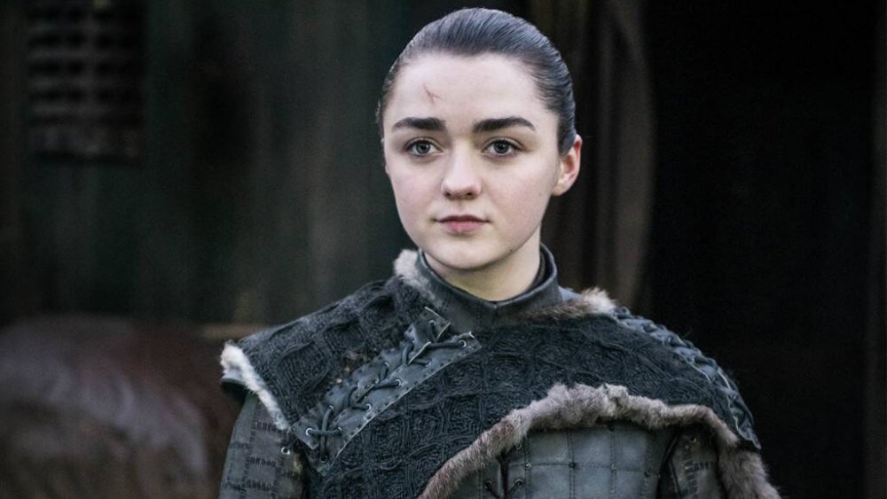 Maisie Williams as Arya Stark on Game of Thrones