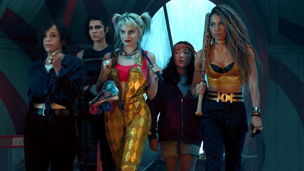 Harley Quinn, Black Canary, Huntress, Cassandra Cain, and Renee Montoya in Birds of Prey