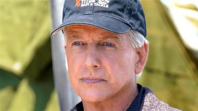 Gibbs wearing a cap in an episode of NCIS