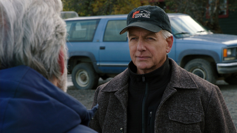 Gibbs wearing hat