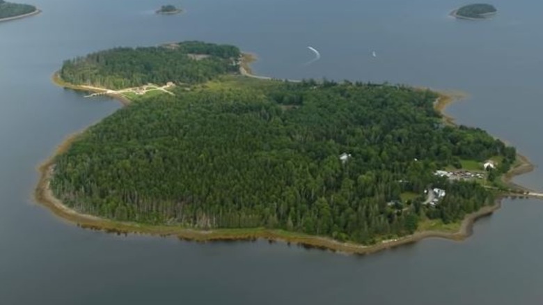 The island from "The Curse of Oak Island"