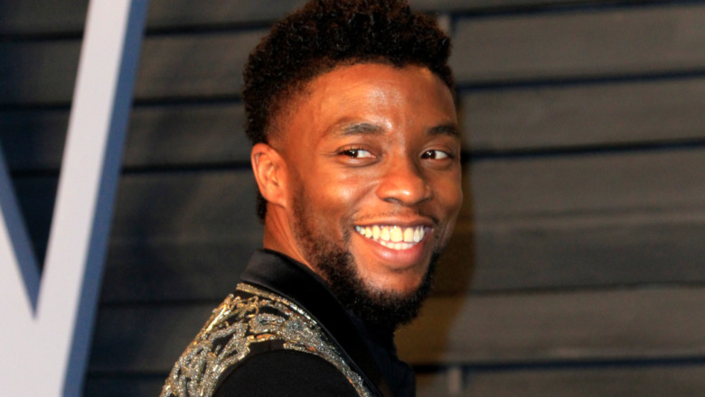 Chadwick Boseman on the red carpet