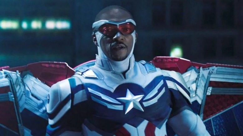 Sam Wilson in Cap suit